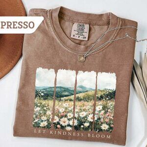 Comfort Colors Let Kindness Bloom T-Shirt,Be Cool Be Kind Retro Flower T-Shirt
